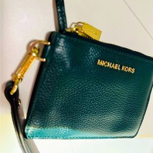 MICHAEL Michael Kors Jet Set Coin Purse Leather Wallet - Dark Atlantic